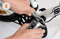 iloxx Fahrradversand 4 Pedale demontieren iloxx Fahrradversand 4 Pedale demontieren