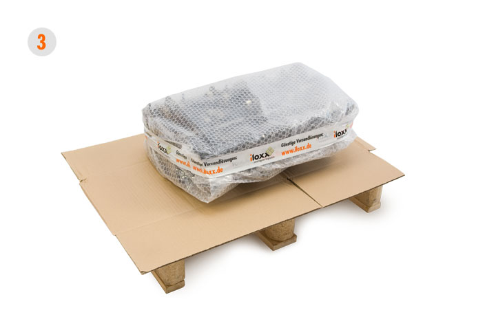 iloxx Versand auf Palette 3 Luftpolsterfolie