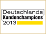 Versandvermittler iloxx als Kundenchampion 2013 ausgezeichnet Deutschlands Kundenchampions